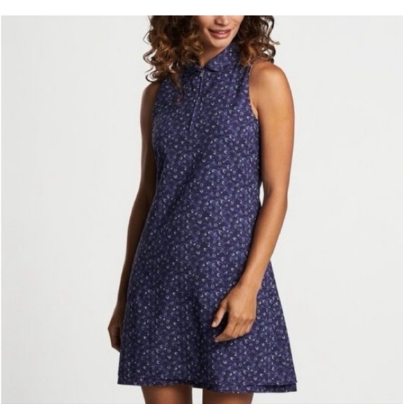 Peter Millar Navy Blue Sleeveless Dress. NWT. size XS. Pockets. - Picture 1 of 14
